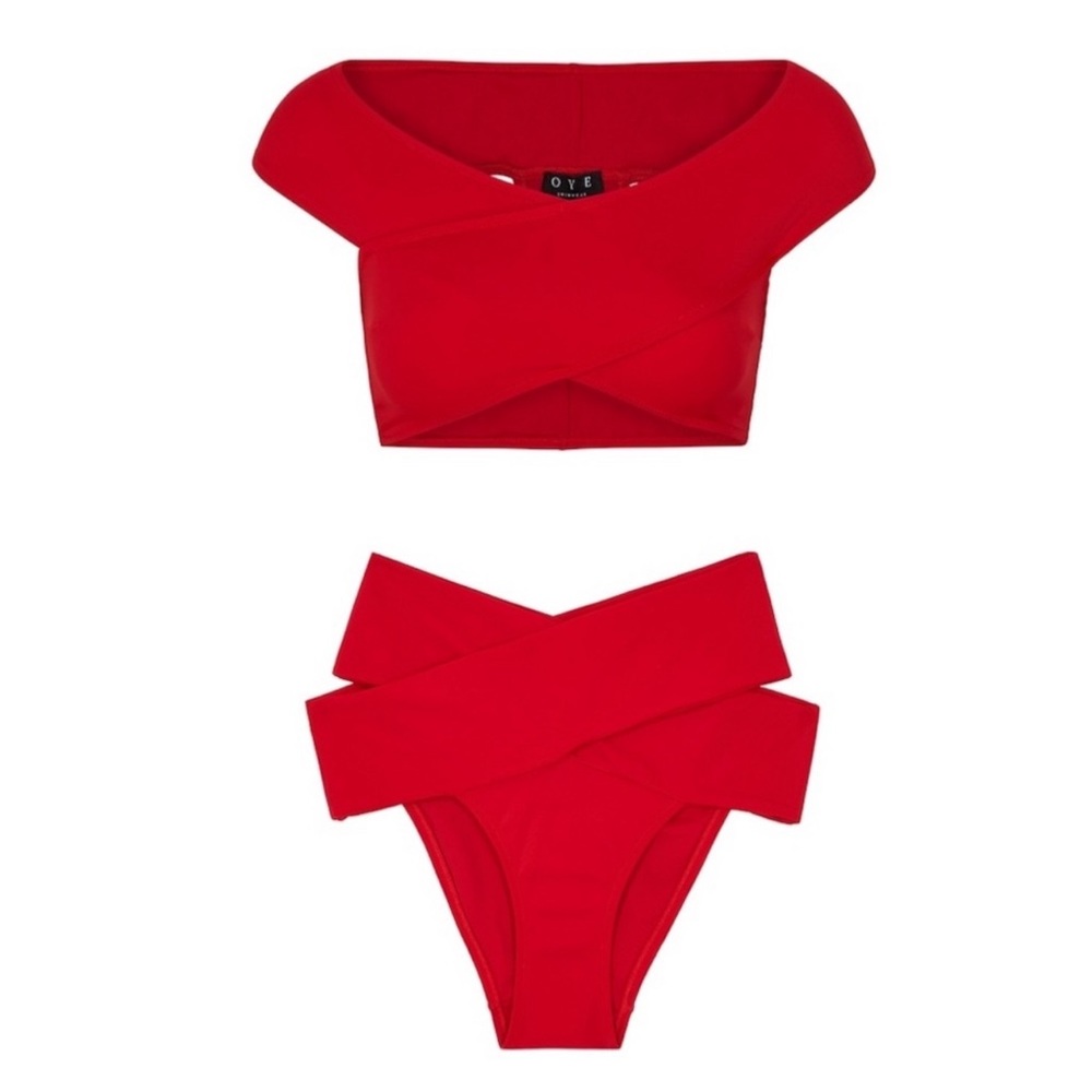OYE Swimwear bikini top and bottom BOTH pieces.
